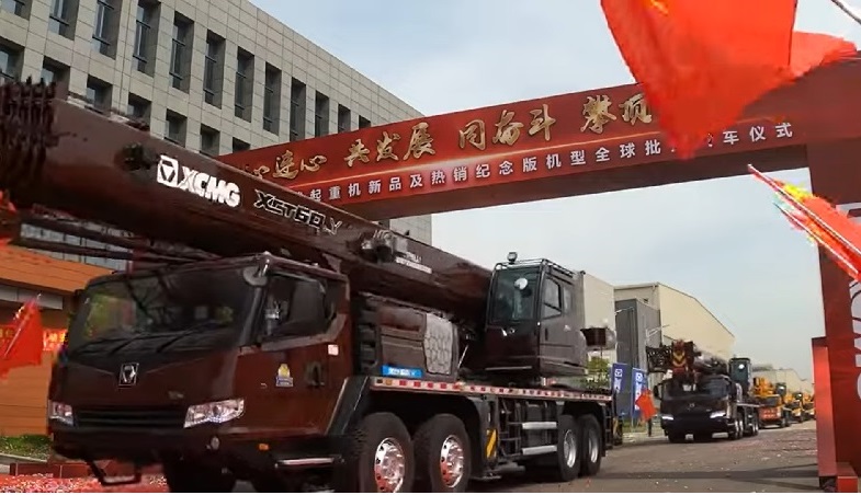 Церемония самых продаваемых автокранов  XCMG в Китае (видео)